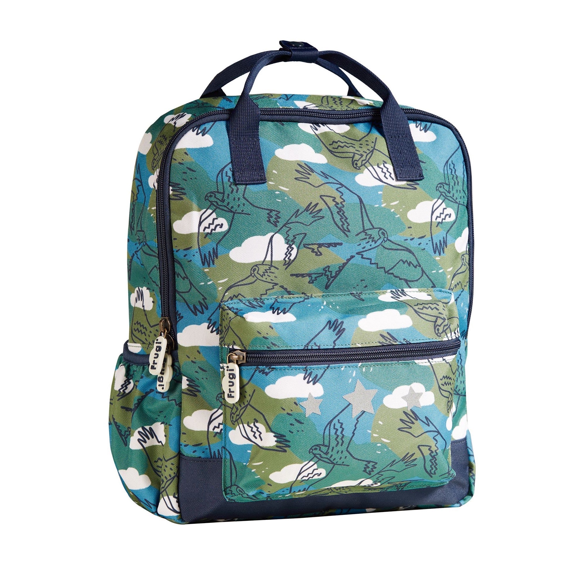 Frugi Explorer Backpack Birds Of Prey Accessories ONE SIZE / Green