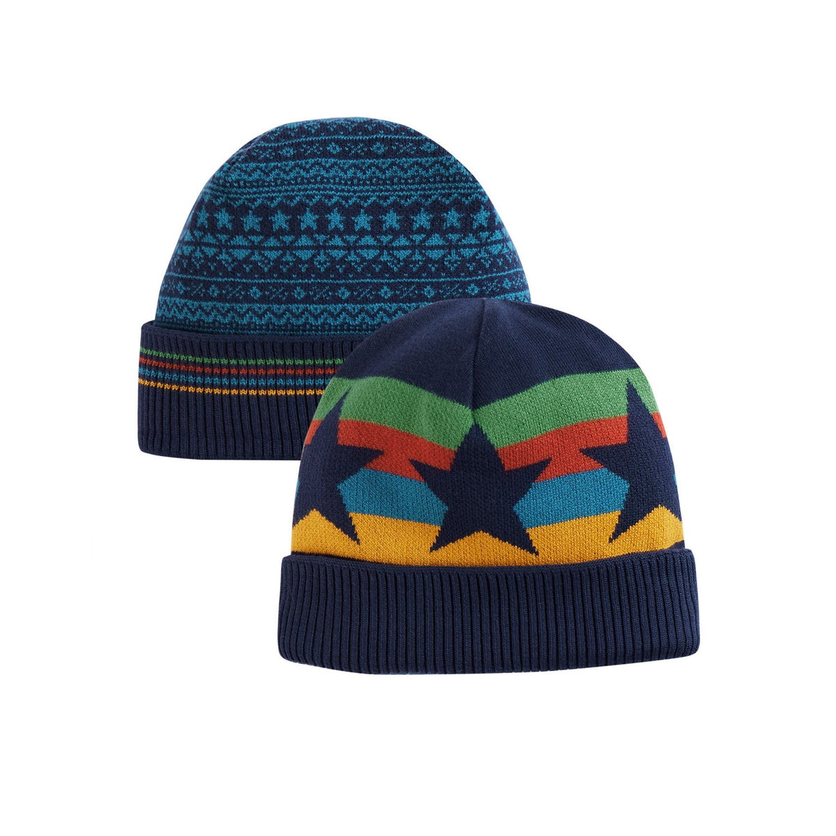 Frugi Voyager Reversible Hat Star Clothing 1-2YRS / Multi,2-6YRS / Multi,6-10YRS / Multi