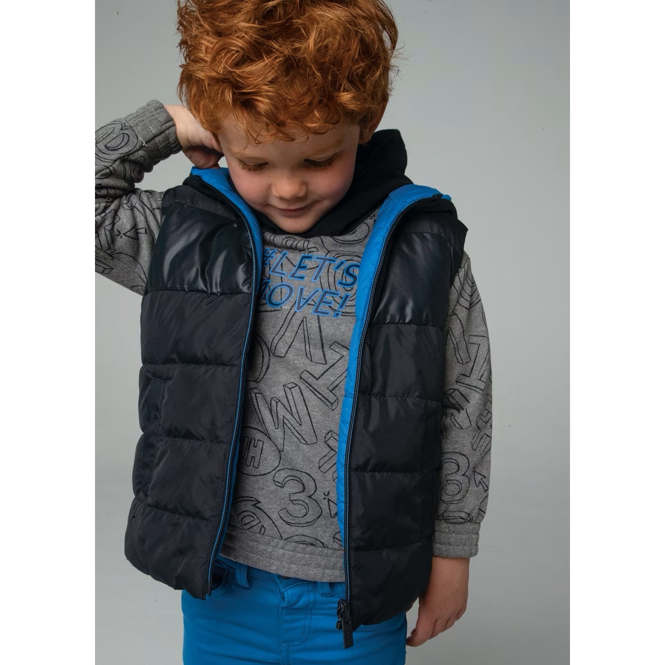 Mayoral Boys Reversible Gilet 4347 Cobalt Navy Clothing 4YRS / Cobalt Blue,5YRS / Cobalt Blue,6YRS / Cobalt Blue,8YRS / Cobalt Blue,9YRS / Cobalt Blue