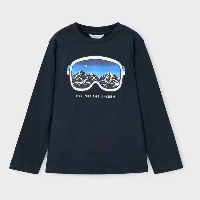 Mayoral Boys T-Shirt Explore 4056 Navy Clothing 2YRS / Navy,3YRS / Navy,4YRS / Navy,5YRS / Navy,6YRS / Navy,7YRS / Navy,8YRS / Navy,9YRS / Navy