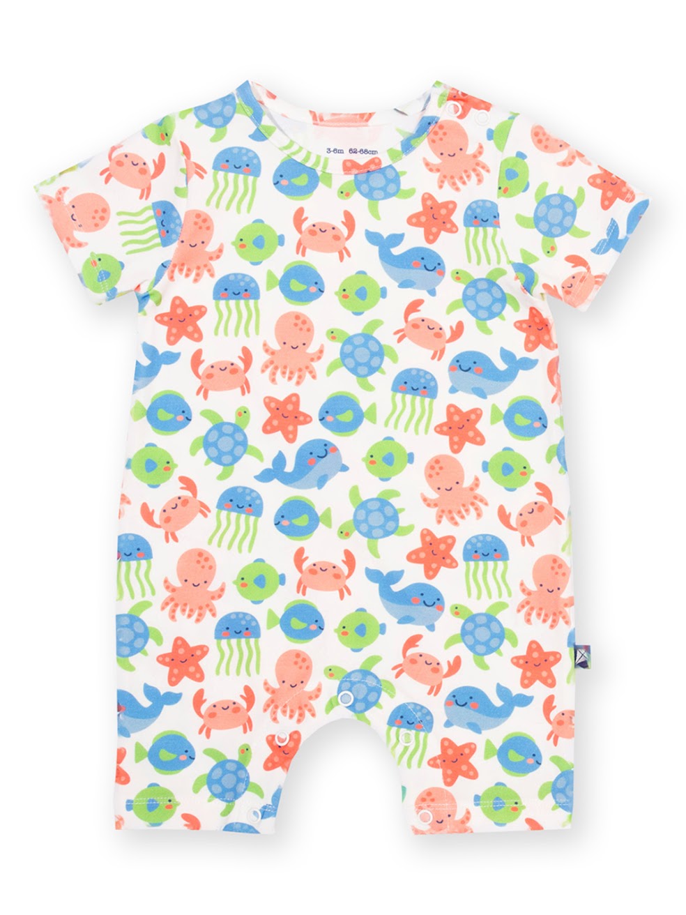 Kite Under The Sea Short Romper 62-8687 Clothing 3-6M / Multi,6-9M / Multi,9-12M / Multi,12-18M / Multi