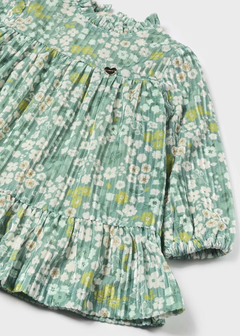 Mayoral Infant Girls Dress 2923 Clothing 6M / Seagrass,9M / Seagrass,12M / Seagrass,18M / Seagrass,24M / Seagrass