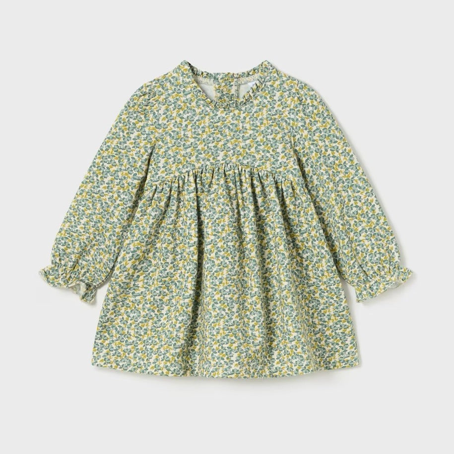 Mayoral Infant Girls Dress 2926 Green Floral Clothing 6M / Green,9M / Green,12M / Green,18M / Green,24M / Green