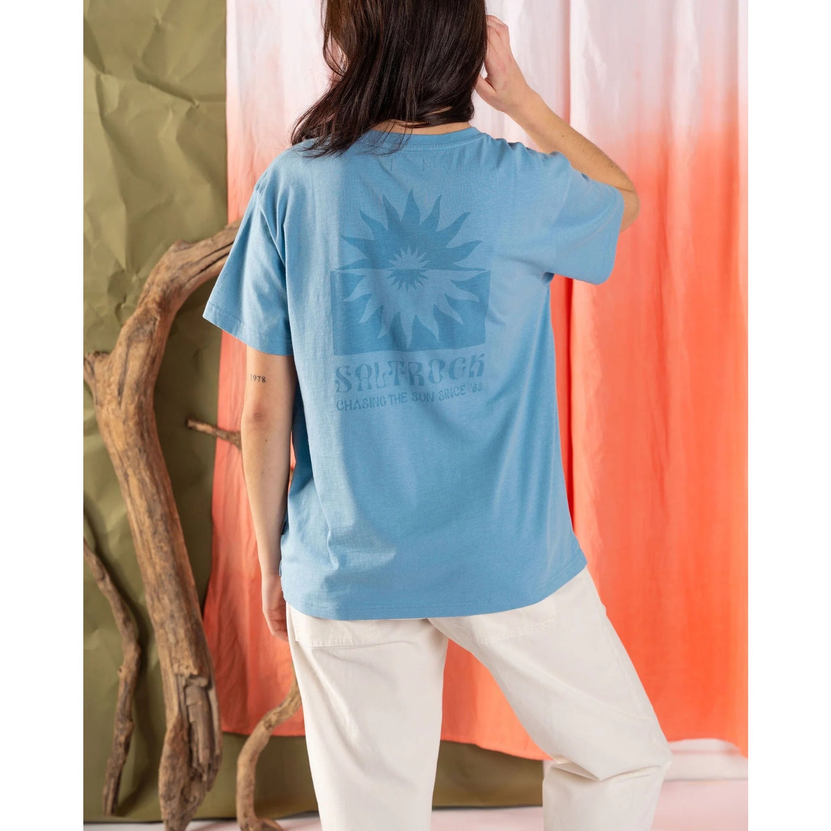 Saltrock Womens Roots T-Shirt Tsb22501137 Light Blue Clothing XS ADULT / Blue,SMALL ADULT / Blue,MEDIUM ADULT / Blue,LARGE ADULT / Blue