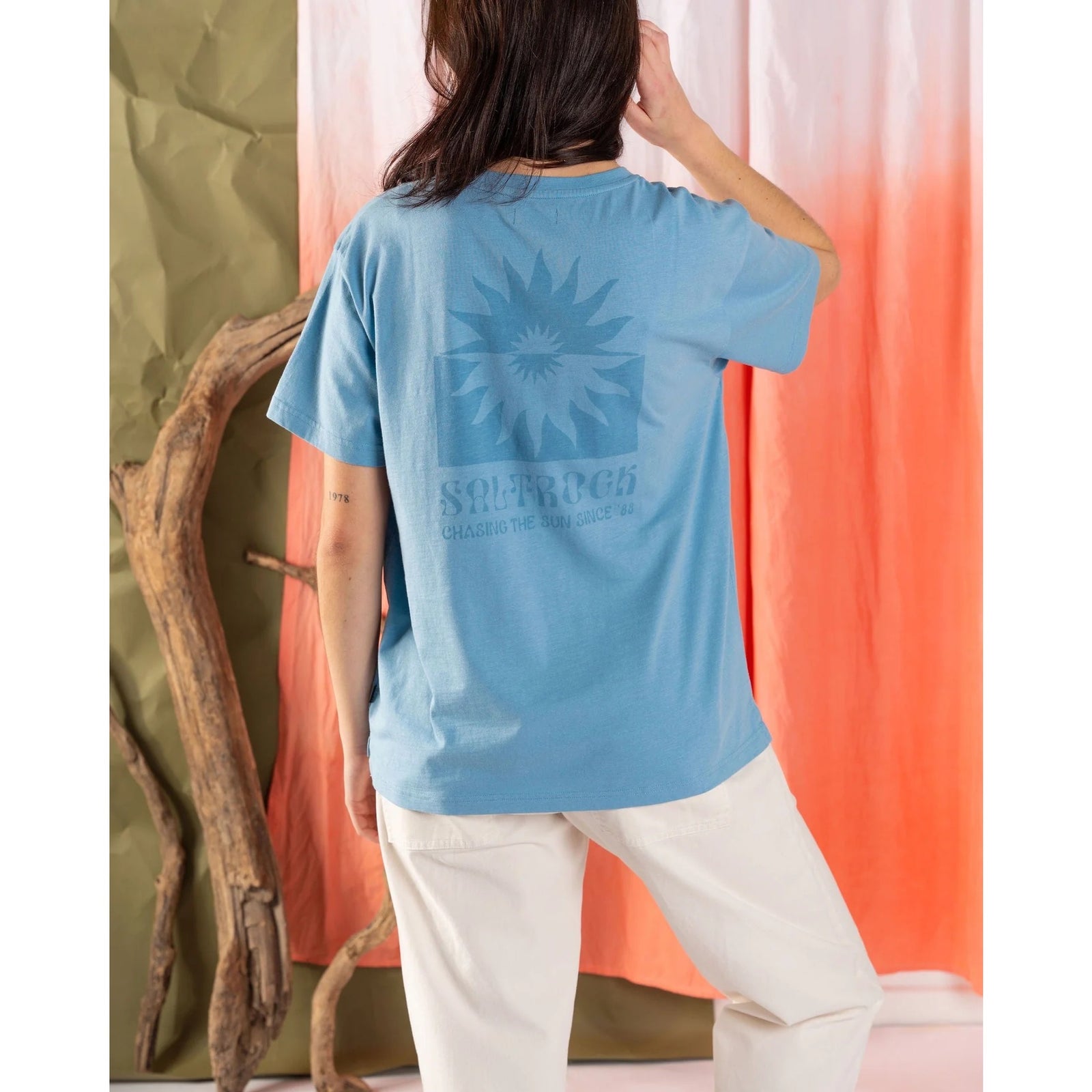 Saltrock Womens Roots T-Shirt Tsb22501137 Light Blue Clothing XS ADULT / Blue,SMALL ADULT / Blue,MEDIUM ADULT / Blue,LARGE ADULT / Blue