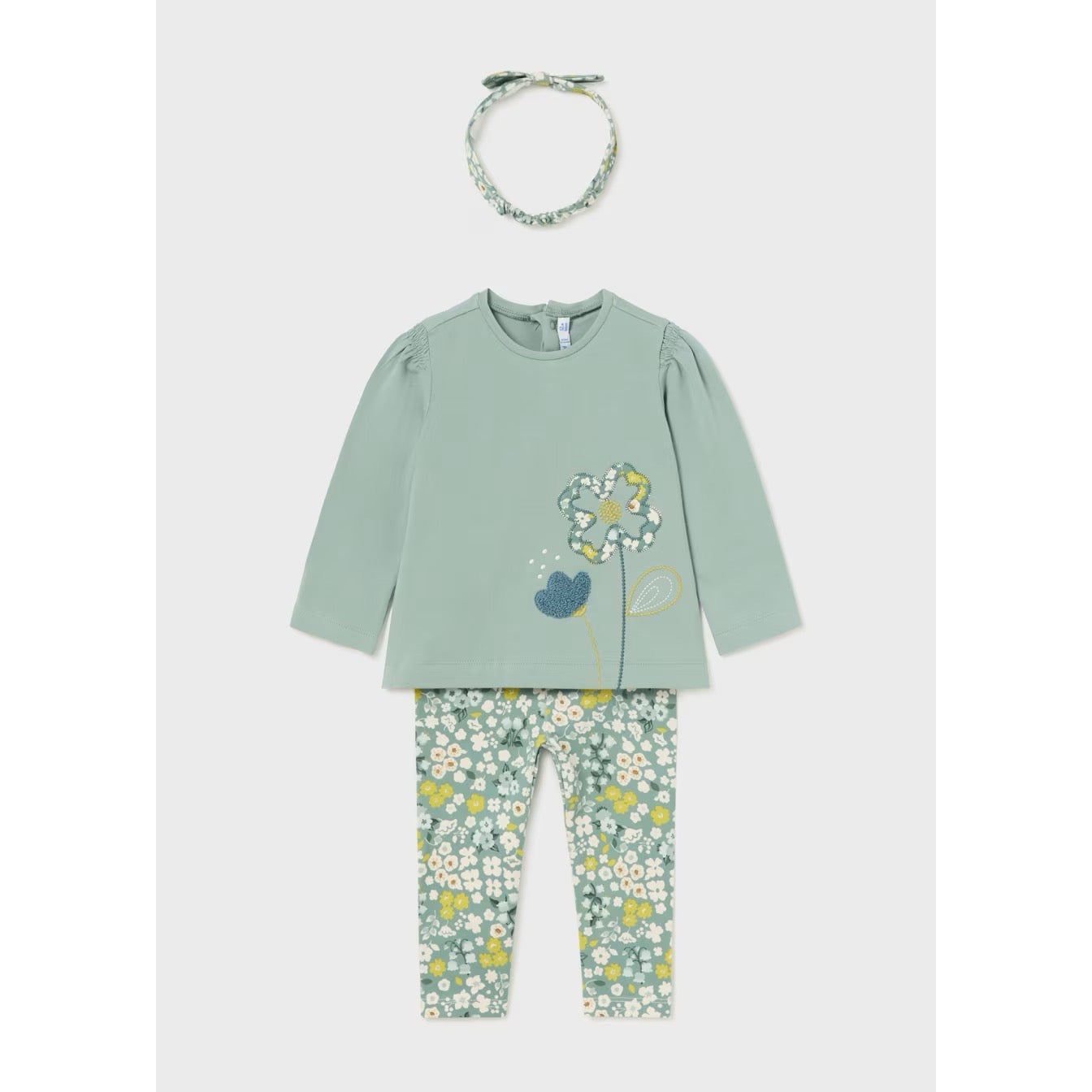 Mayoral Infant Girls Leggings Set 2711 Clothing 6M / Seagrass,9M / Seagrass,12M / Seagrass,18M / Seagrass,24M / Seagrass