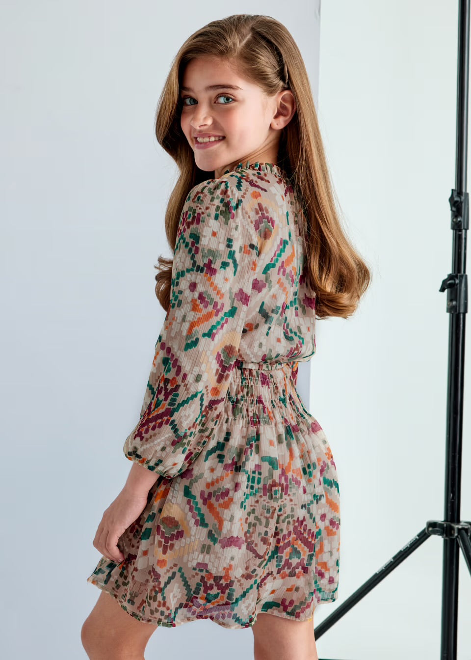 Mayoral Older Girls Dress 7981 Natural Clothing 10YRS / Natural,12YRS / Natural,14YRS / Natural