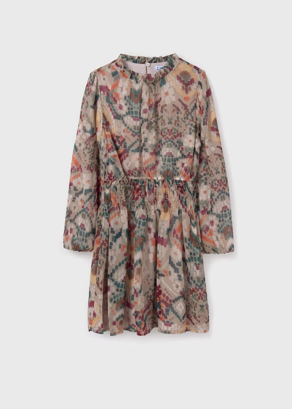 Mayoral Older Girls Dress 7981 Natural Clothing 10YRS / Natural,12YRS / Natural,14YRS / Natural