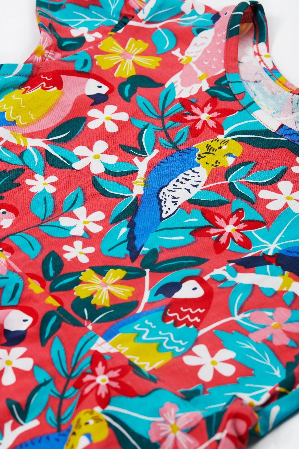 Frugi Morwenna Skater Dress Birds Of Paradise Clothing 2-3YRS / Multi,3-4YRS / Multi,4-5YRS / Multi,5-6YRS / Multi,6-7YRS / Multi,7-8YRS / Multi,8-9YRS / Multi