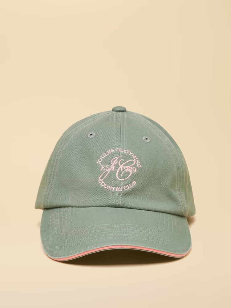 Joules Womens Daley Baseball Cap W27903 Green Clothing ONE SIZE / Green