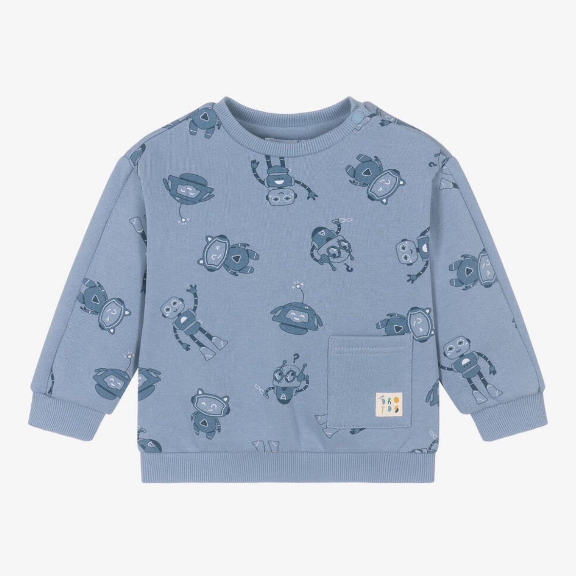 Mayoral Infant Boys Robot Sweatshirt 2462 Clothing 6M / Blue,9M / Blue,12M / Blue,18M / Blue,24M / Blue