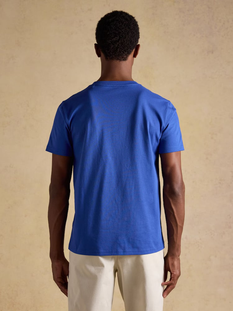 Joules Mens Everyday T-Shirt W27-048 Mid Blue Clothing M / Blue,L / Blue,XL / Blue,XXL / Blue