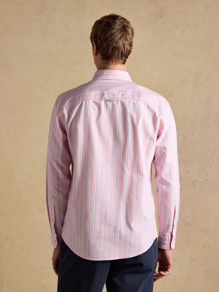 Joules Mens Classic Fit Oxford Shirt H15642 Pink Stripe Clothing M / Pink,L / Pink,XL / Pink,XXL / Pink