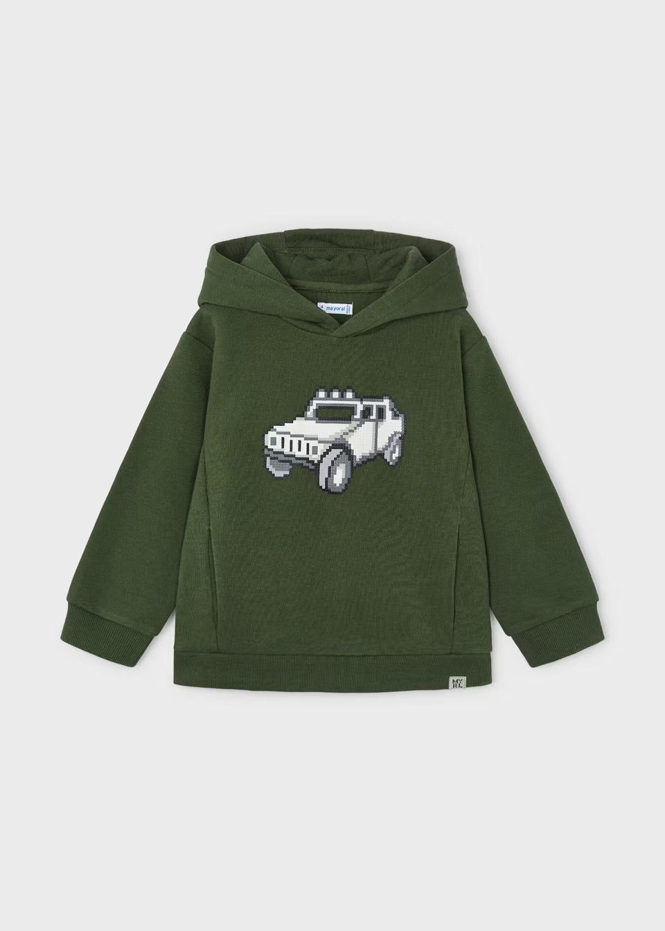 Mayoral Boys Hoodie 4451 Moss Clothing 3YRS / Khaki,4YRS / Khaki,5YRS / Khaki,6YRS / Khaki,7YRS / Khaki,8YRS / Khaki,9YRS / Khaki