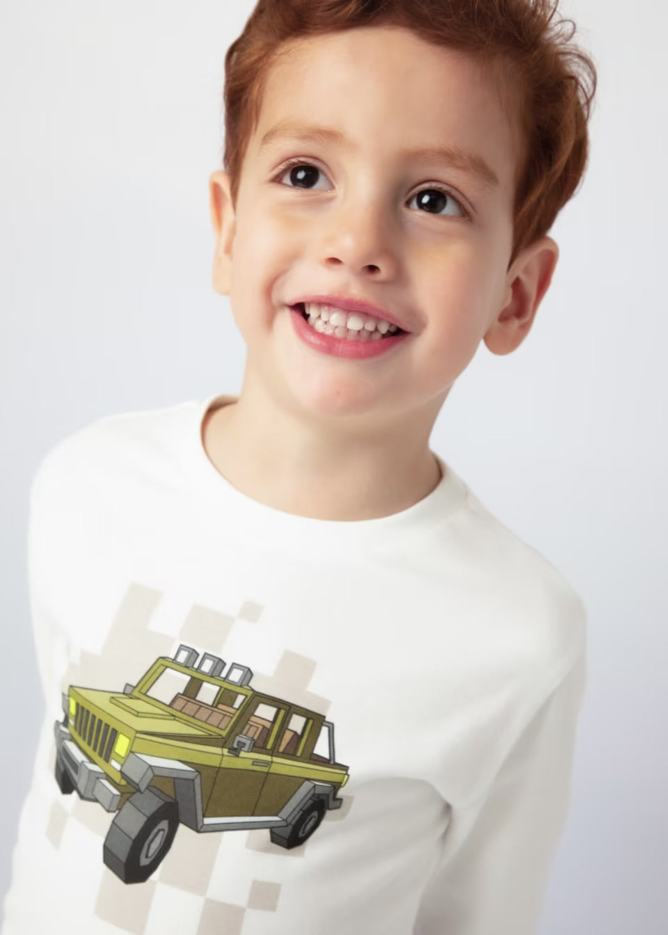 Mayoral Boys T-Shirt Cars 4052 Cream Clothing 3YRS / Cream,4YRS / Cream,5YRS / Cream,6YRS / Cream,7YRS / Cream,8YRS / Cream,9YRS / Cream