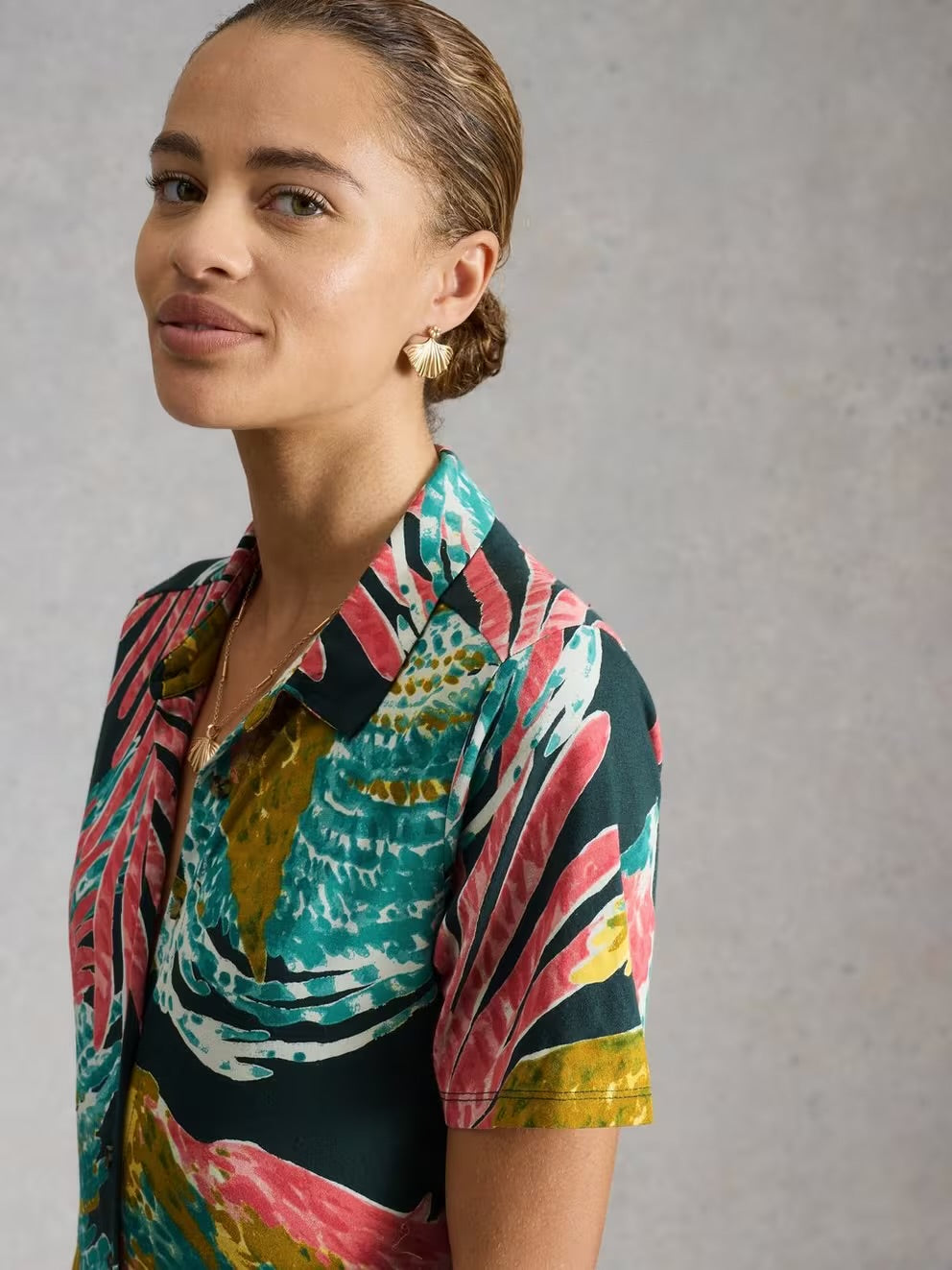 White Stuff Womens Rua Dress 446261 Pink Multi Clothing UK8 / Multi,UK10 / Multi,UK12 / Multi,UK14 / Multi,UK16 / Multi,UK18 / Multi