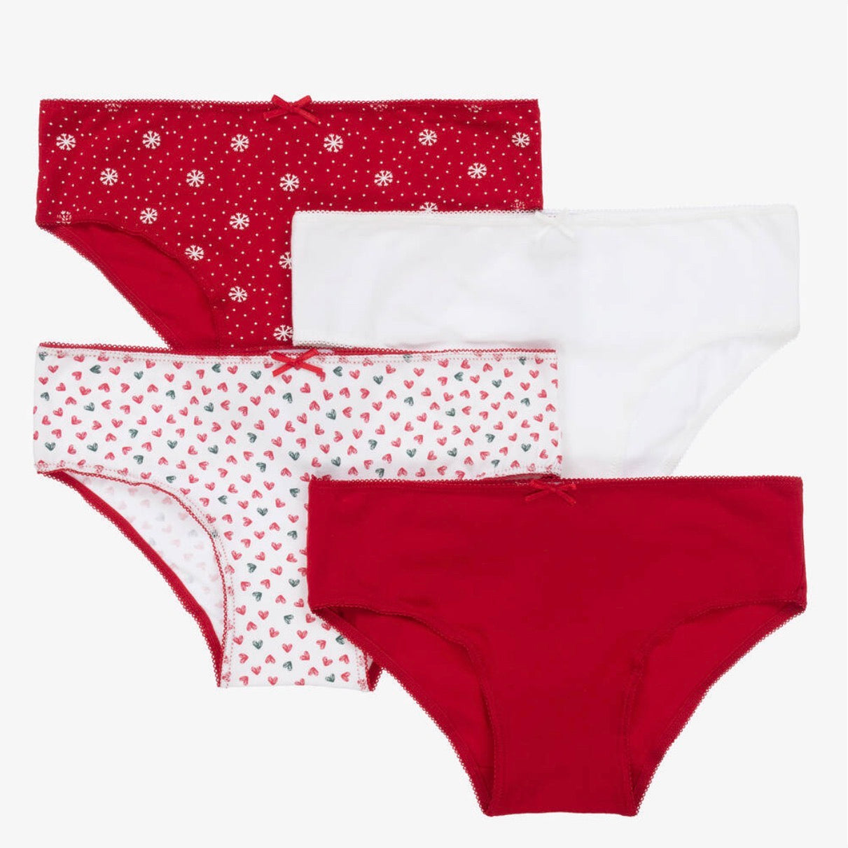Mayoral Girls 4 Pack Underwear Set 10560 Red Clothing 6YRS / Red,8YRS / Red,10YRS / Red,12YRS / Red