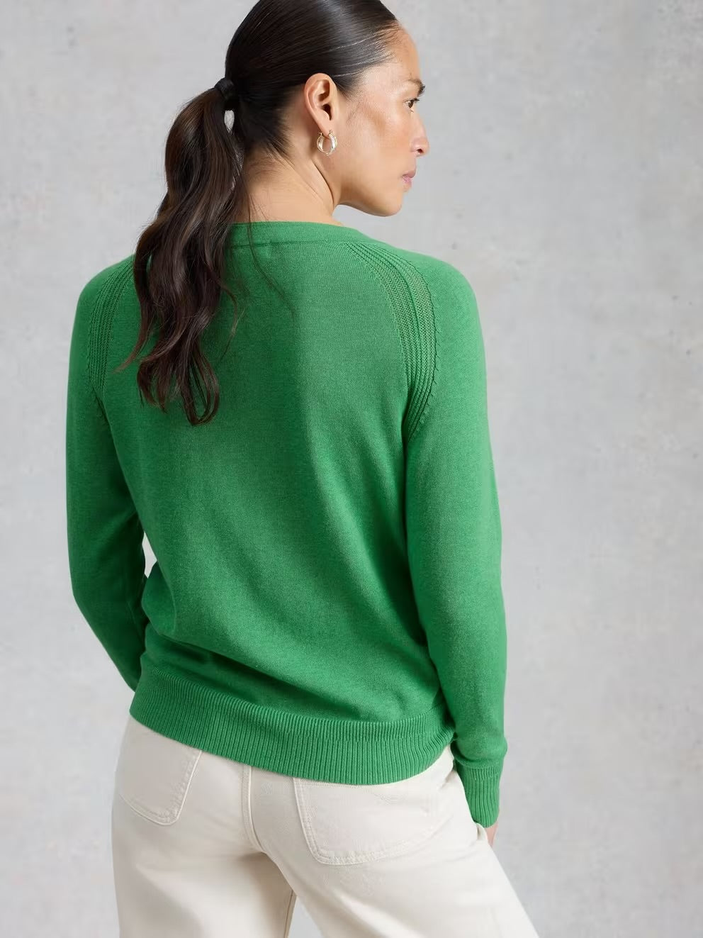 White Stuff Womens Lulu Cardigan 445897 Mid Green Clothing UK10 / Green,UK12 / Green,UK14 / Green,UK18 / Green