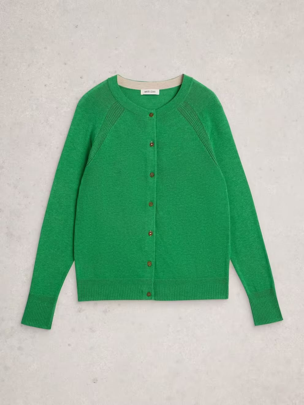 White Stuff Womens Lulu Cardigan 445897 Mid Green Clothing UK10 / Green,UK12 / Green,UK14 / Green,UK18 / Green