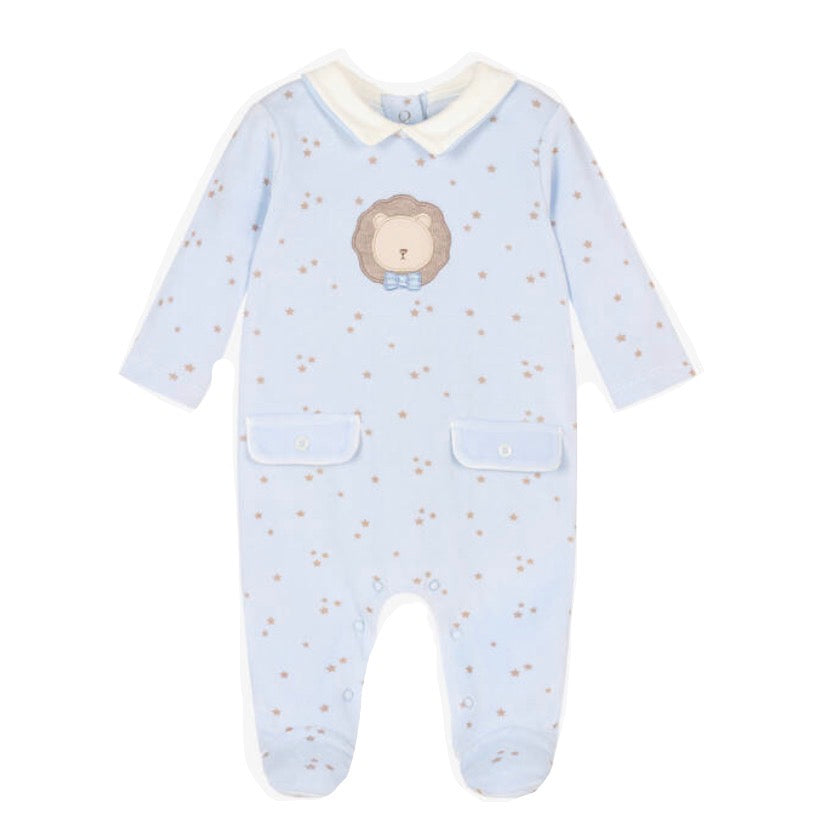 Mayoral Baby Boys Sleepsuit 2749 Stars Aop Clothing 1-2M / Pale Blue,2-4M / Pale Blue,4-6M / Pale Blue,6-9M / Pale Blue