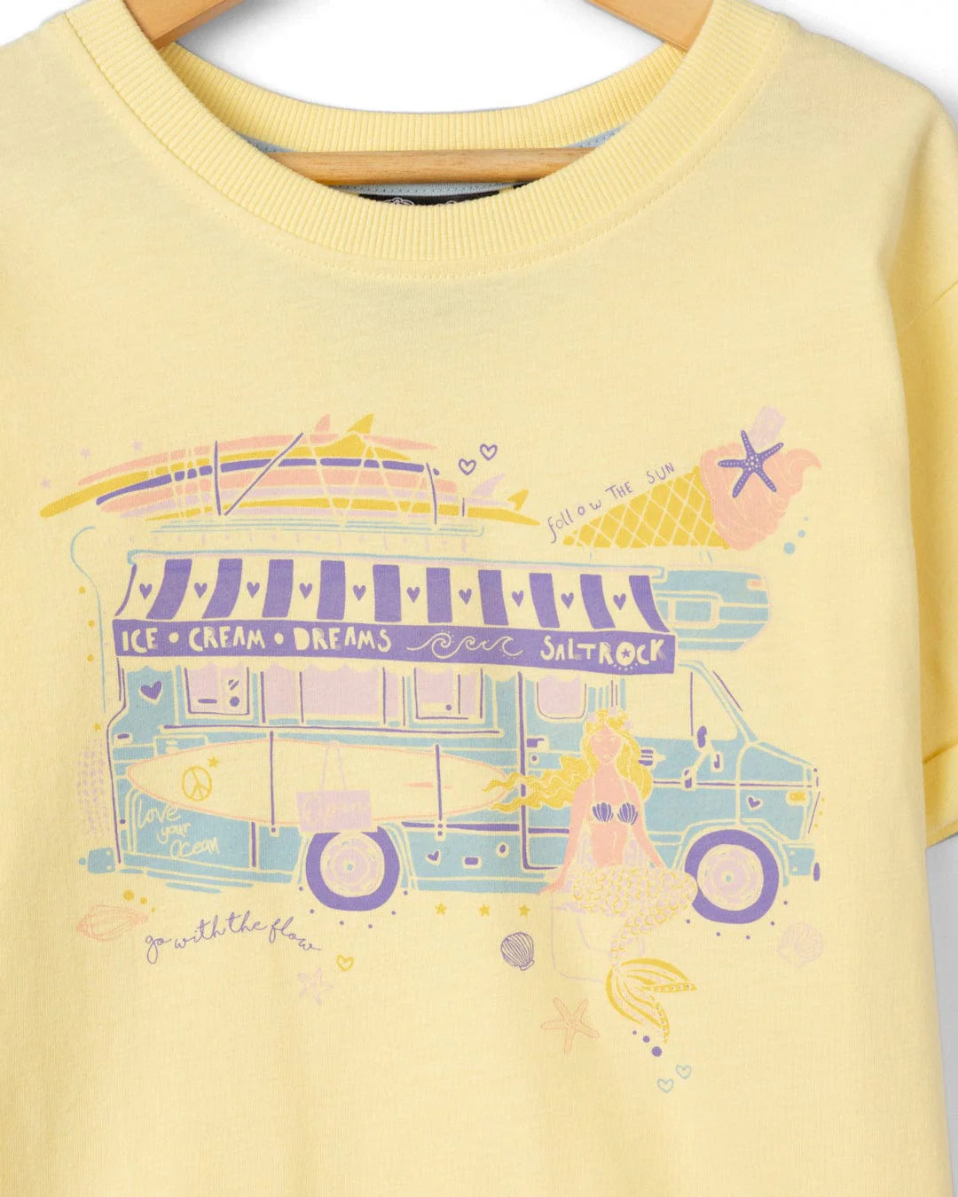 Saltrock Girls Scoop T-Shirt Yellow