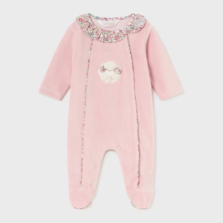 Mayoral Baby Girls Sleepsuit 2779 Pink Sheep Clothing 0-1M / Pink,1-2M / Pink,2-4M / Pink,4-6M / Pink,6-9M / Pink