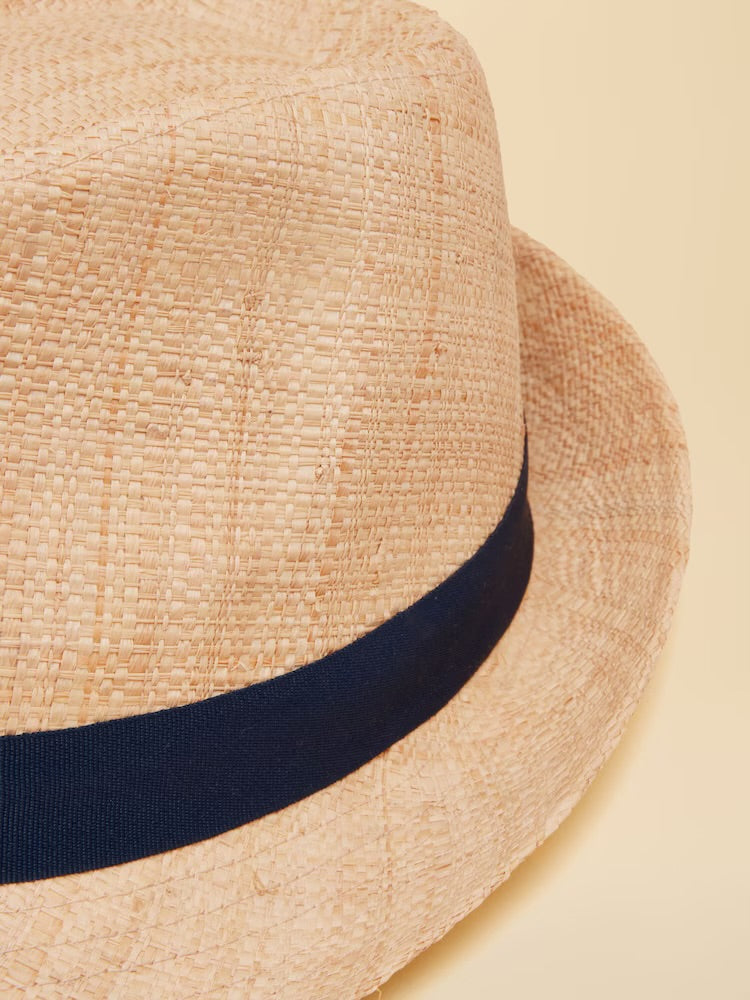 Joules Mens Halstow Trilby Summer Hat Clothing ONE SIZE / Natural