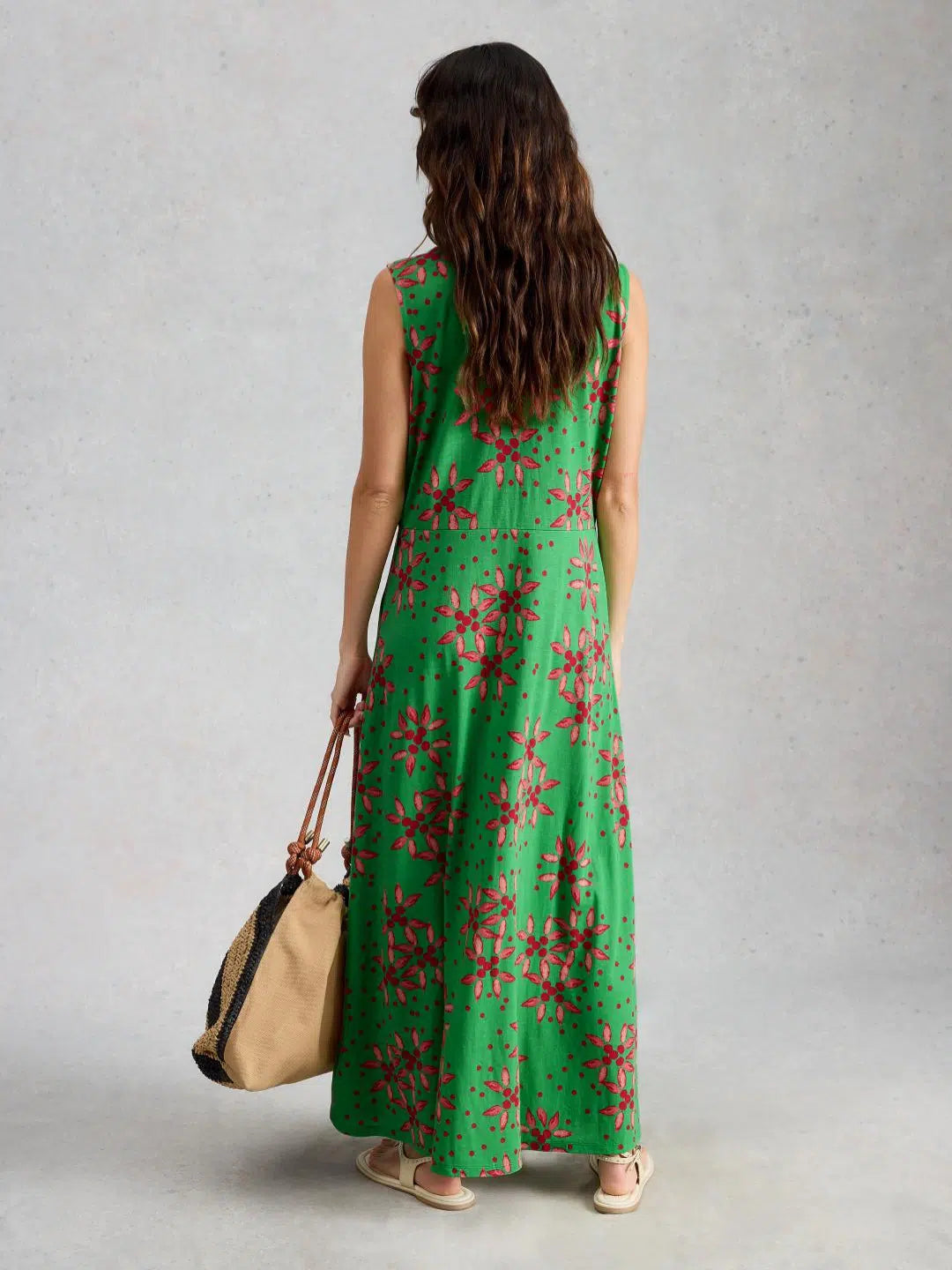 White Stuff Womens Rua Maxi Dress 446115 Green Print Clothing UK8 / Green,UK10 / Green,UK12 / Green,UK14 / Green,UK16 / Green