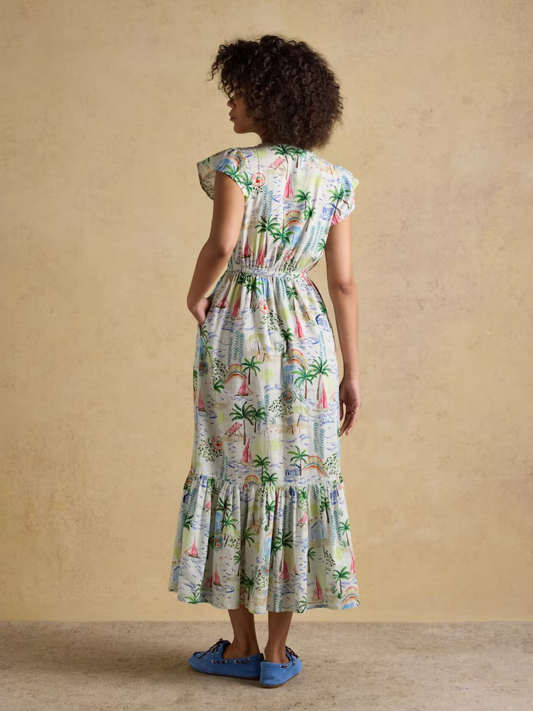 Joules Womens Winnie Maxi Dress W70-250 Coastal Print Clothing UK10 / Multi,UK12 / Multi,UK14 / Multi,UK16 / Multi