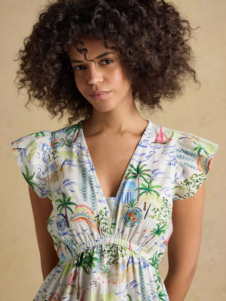 Joules Womens Winnie Maxi Dress W70-250 Coastal Print Clothing UK10 / Multi,UK12 / Multi,UK14 / Multi,UK16 / Multi