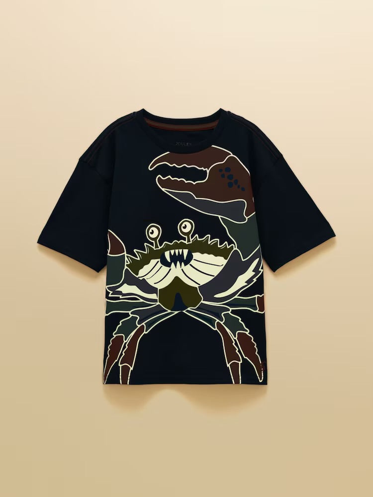 Joules Boys Archie T-Shirt H87154 Navy Crab Clothing 4YRS / Navy,5YRS / Navy,6YRS / Navy,7YRS / Navy,8YRS / Navy