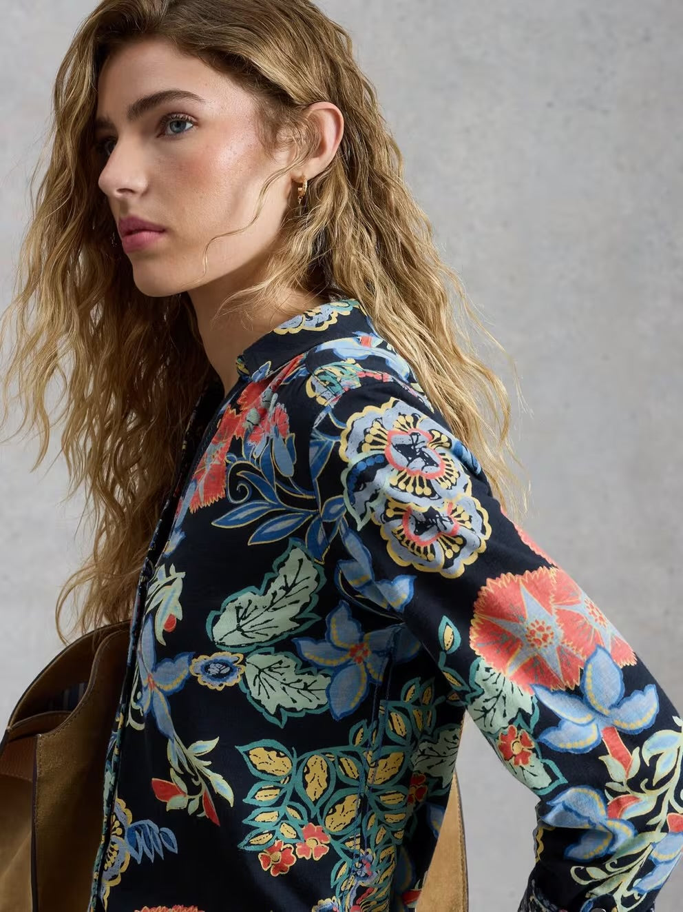 White Stuff Womens Annie Shirt 447247 Navy Multi Clothing UK10 / Navy,UK12 / Navy,UK14 / Navy,UK16 / Navy,UK18 / Navy