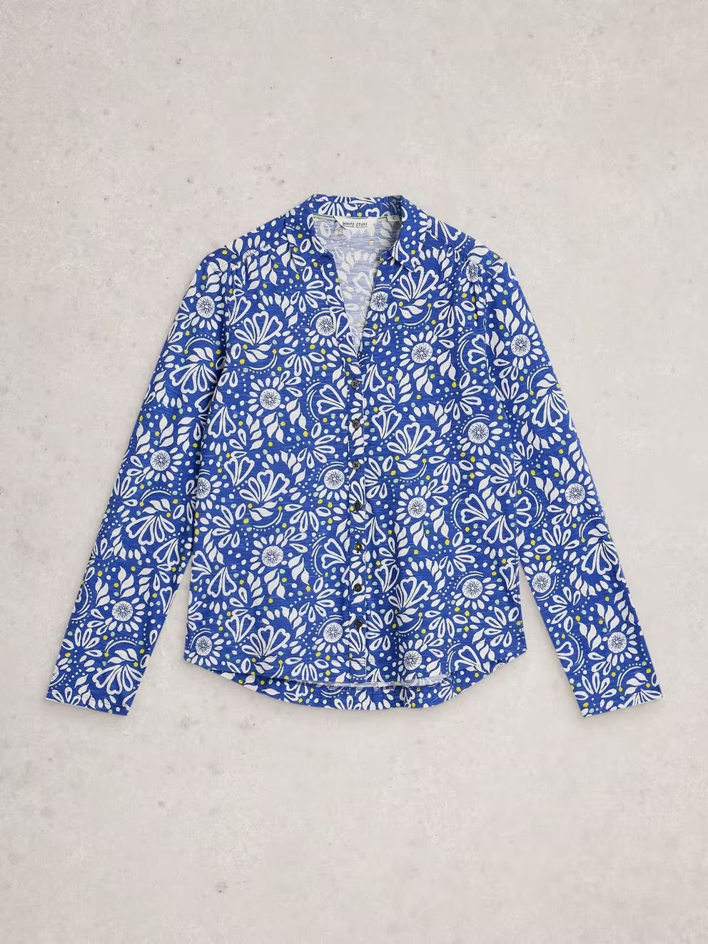 White Stuff Womens Annie Shirt 446474 Bright Blue Clothing UK8 / Blue,UK10 / Blue,UK12 / Blue,UK14 / Blue,UK16 / Blue,UK18 / Blue