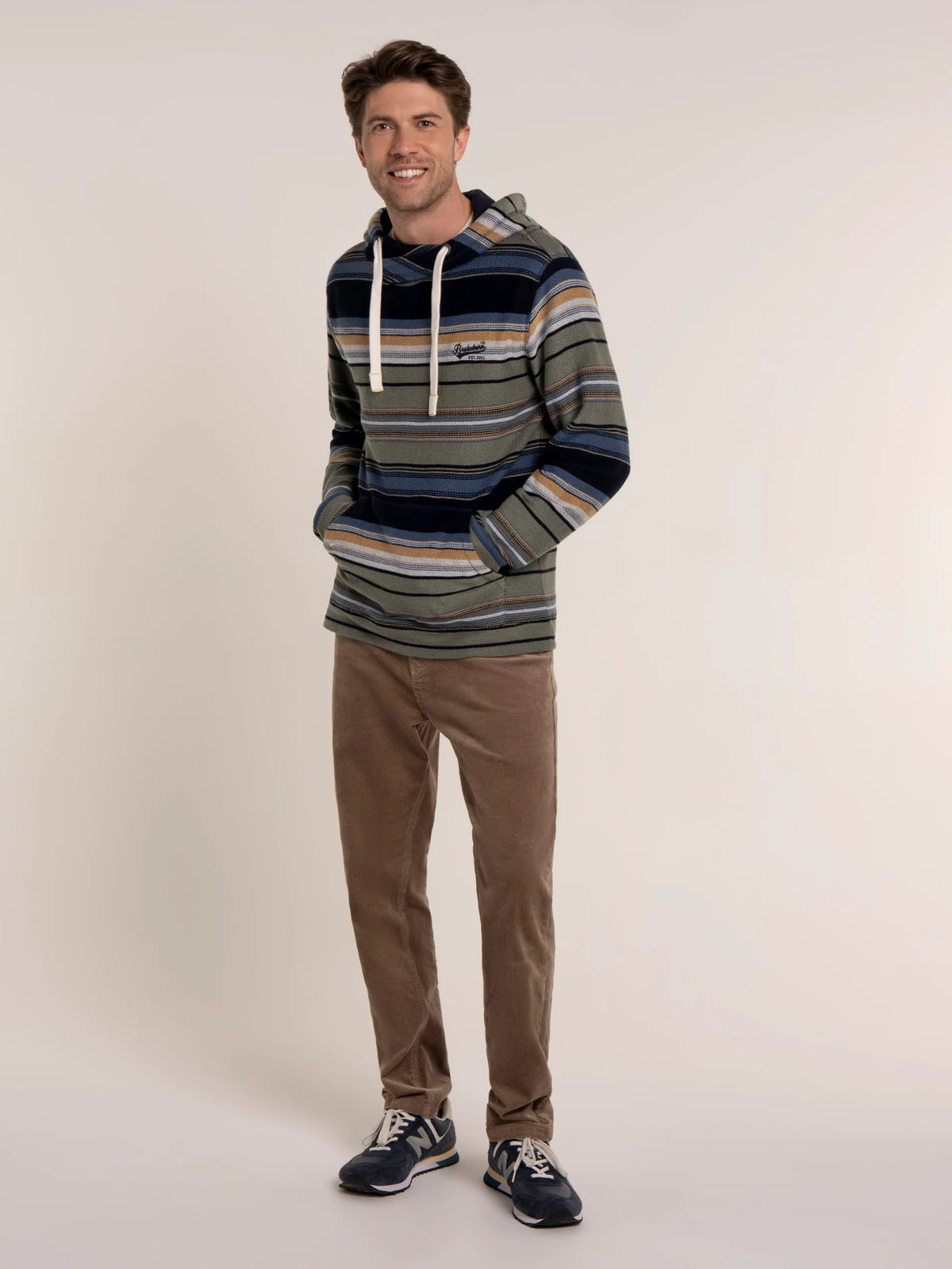 Brakeburn Mens Thornecombe Hoodie Multi Clothing M / Multi,L / Multi,XL / Multi,XXL / Multi