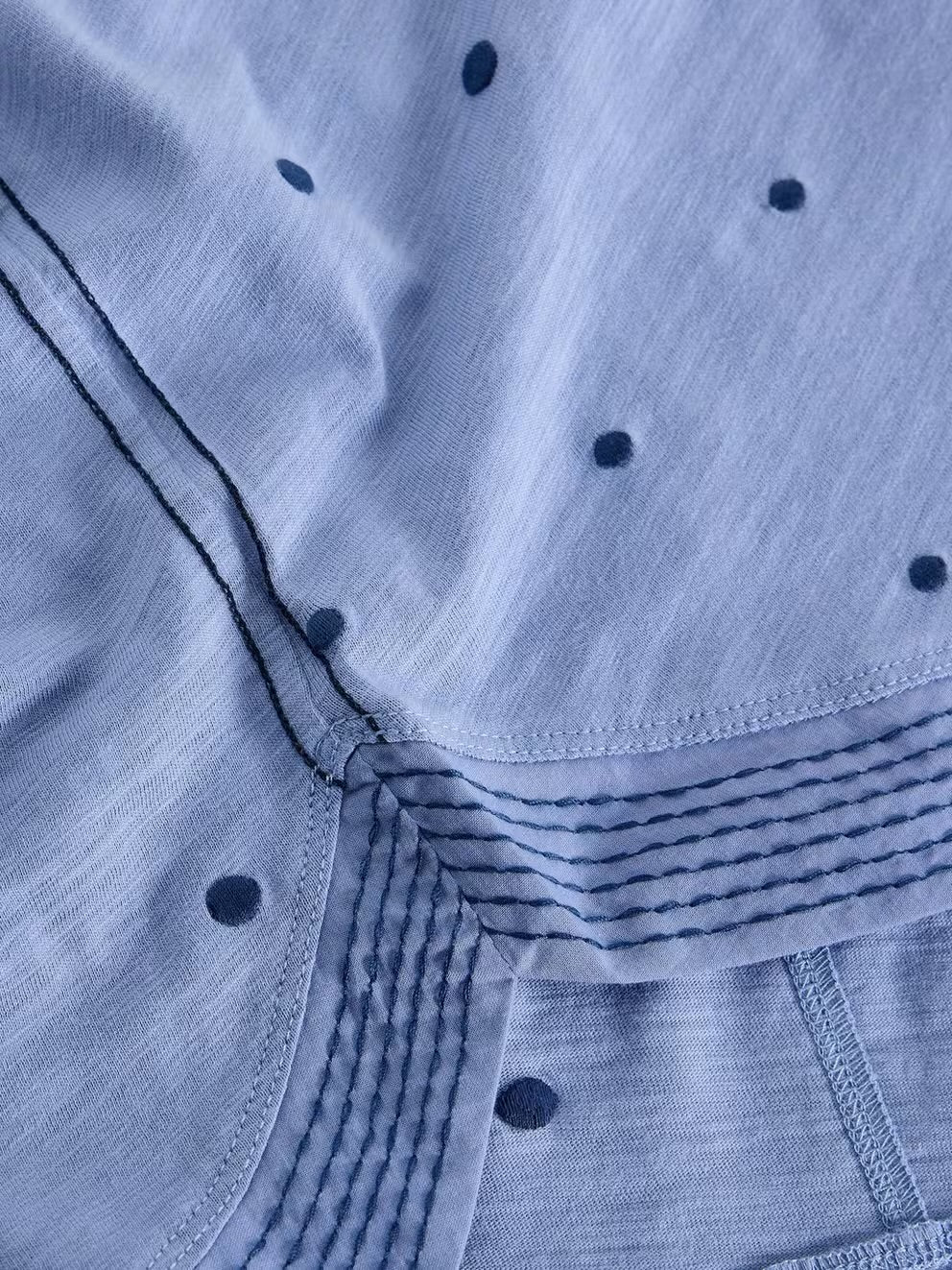 White Stuff Womens Weaver Notch Tunic Top 445714 Blue Clothing UK10 / Multi,UK12 / Multi,UK14 / Multi,UK16 / Multi,UK18 / Multi
