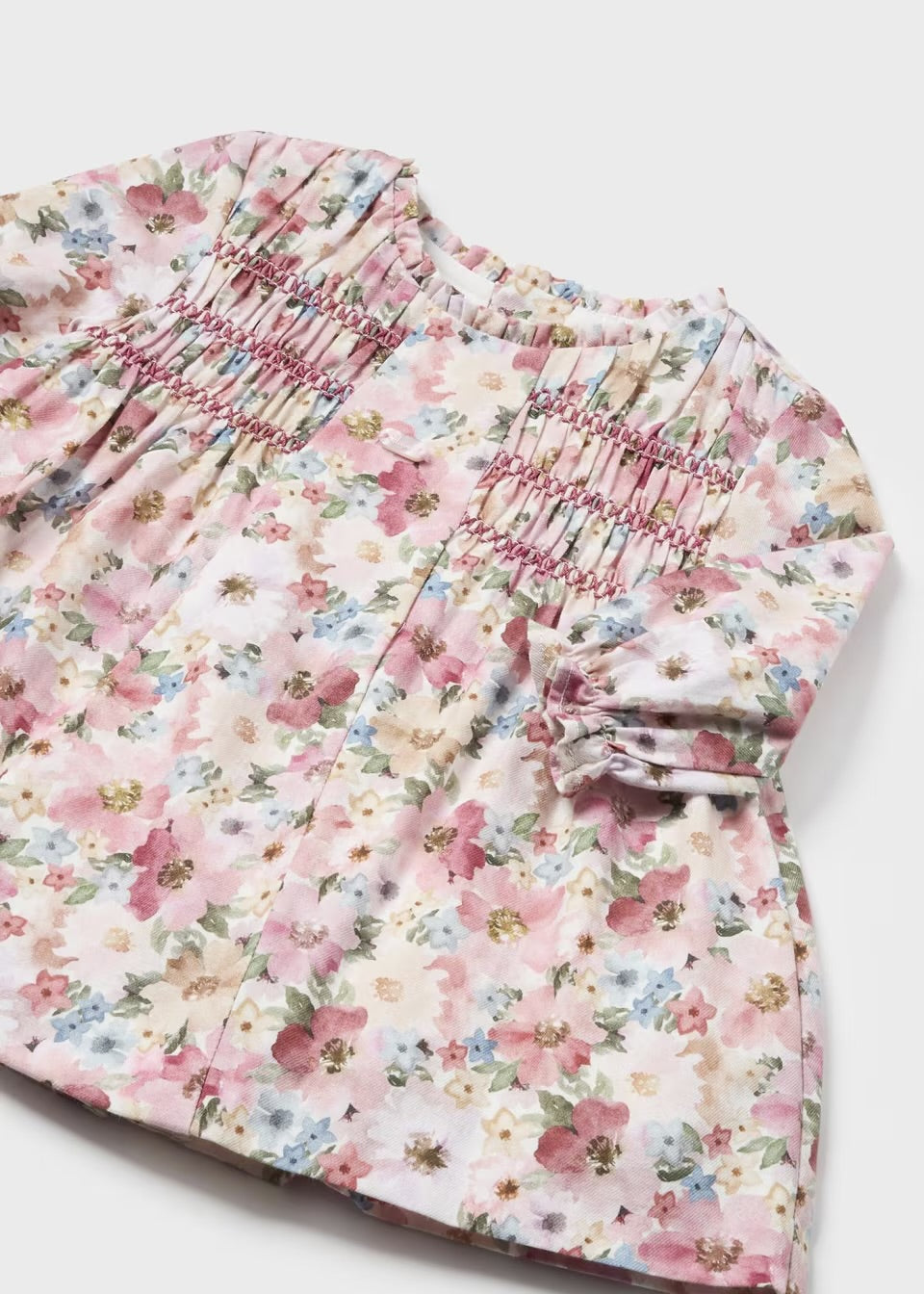 Mayoral Baby Girls Floral Dress 2882 Clothing 4-6M / Pink,6-9M / Pink,12M / Pink,18M / Pink