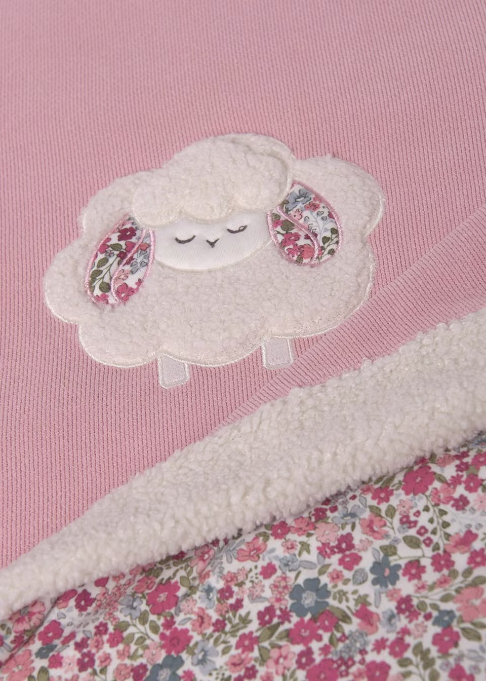 Mayoral Baby Girls Blanket 9490 Pink Sheep Accessories ONE SIZE / Pink