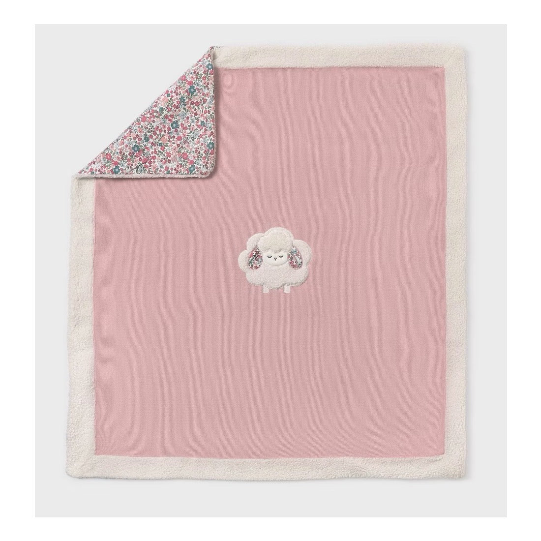 Mayoral Baby Girls Blanket 9490 Pink Sheep Accessories ONE SIZE / Pink