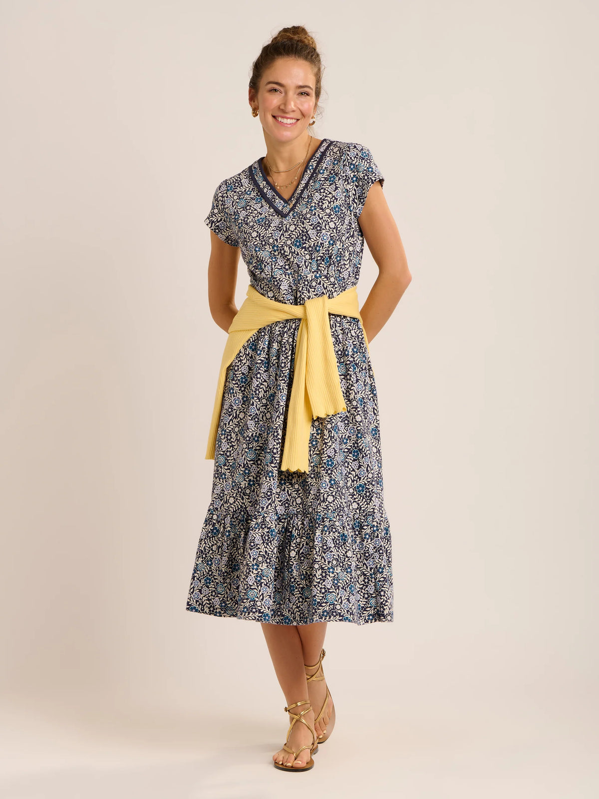 Brakeburn Womens Lucia Jersey Dress Navy Print Clothing UK10 / Navy,UK12 / Navy,UK14 / Navy,UK16 / Navy