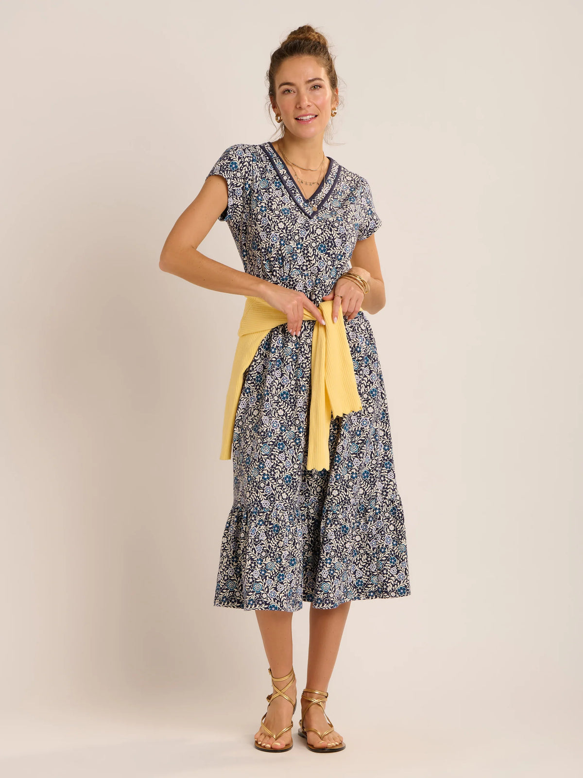 Brakeburn Womens Lucia Jersey Dress Navy Print Clothing UK10 / Navy,UK12 / Navy,UK14 / Navy,UK16 / Navy