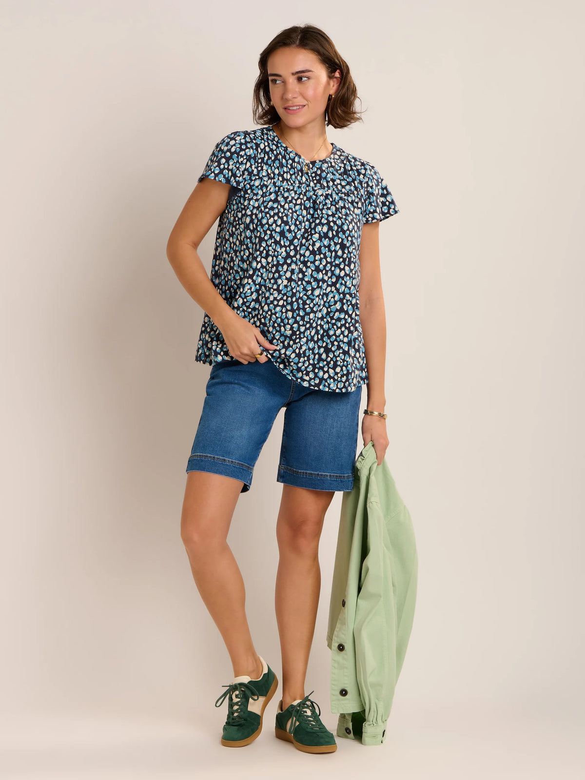 Brakeburn Womens Beau Blouse Blue Print Clothing UK8 / Blue,UK12 / Blue,UK14 / Blue,UK16 / Blue