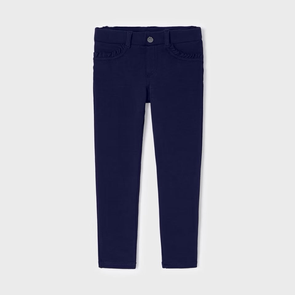 Mayoral Girls Bow Pocket Trousers 511Aw23 Navy Clothing 4YRS / Navy,5YRS / Navy,6YRS / Navy,7YRS / Navy,8YRS / Navy,9YRS / Navy