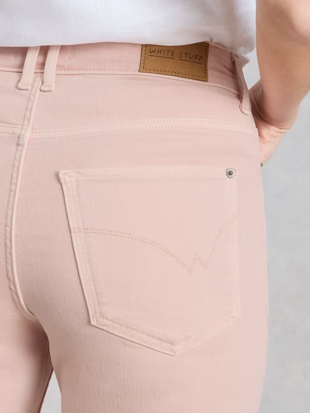 White Stuff Womens Blake Cropped Jeans 443788 Light Pink Clothing UK8 / Pale Pink,UK10 / Pale Pink,UK12 / Pale Pink,UK14 / Pale Pink,UK16 / Pale Pink