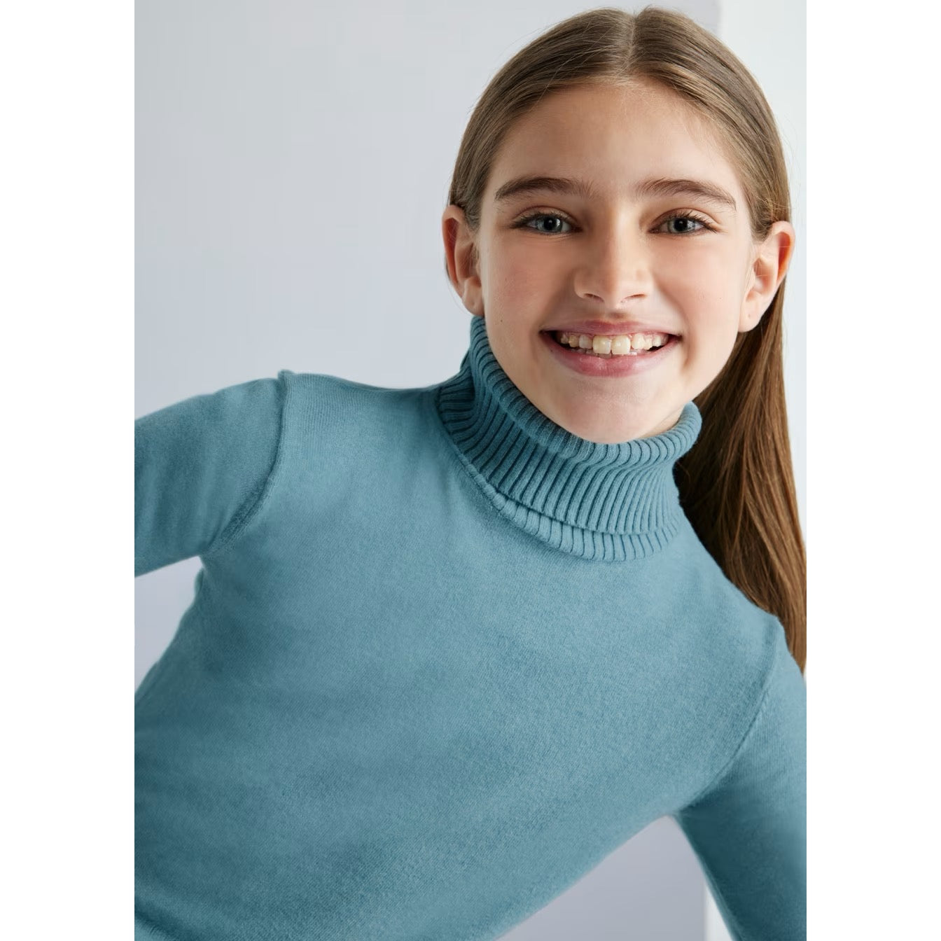 Mayoral Older Girls Turtle Neck 345 Blue Clothing 10YRS / Blue,12YRS / Blue,14YRS / Blue