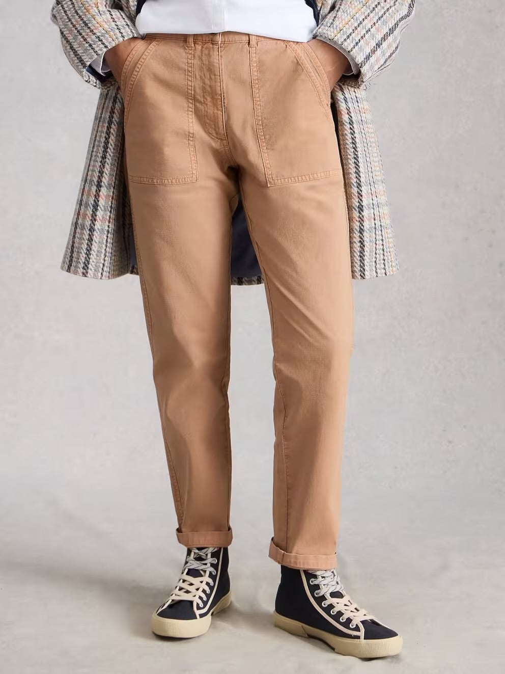 White Stuff Womens Twister Chinos 445087 Dark Natural Clothing UK8 / Natural,UK10 / Natural,UK14 / Natural,UK16 / Natural,UK18 / Natural