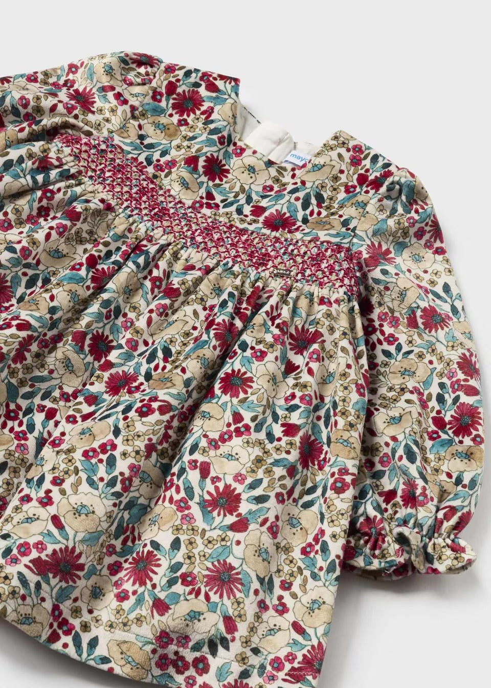 Mayoral Infant Girls Floral Dress 2913 Clothing 6M / Red,9M / Red,12M / Red,18M / Red,24M / Red