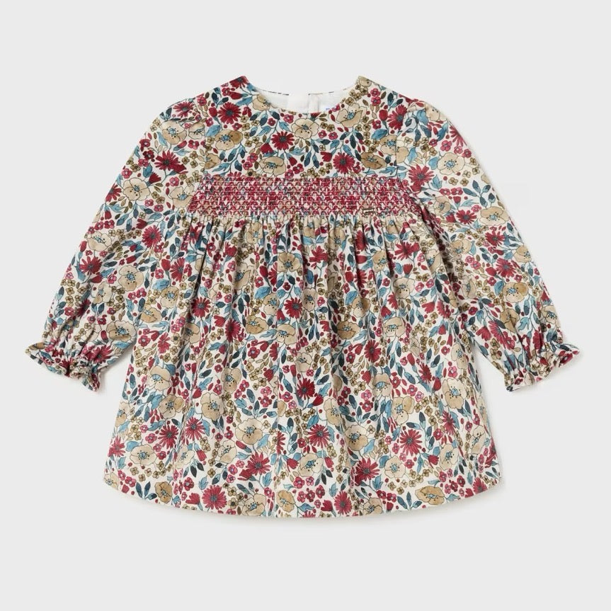 Mayoral Infant Girls Floral Dress 2913 Clothing 6M / Red,9M / Red,12M / Red,18M / Red,24M / Red