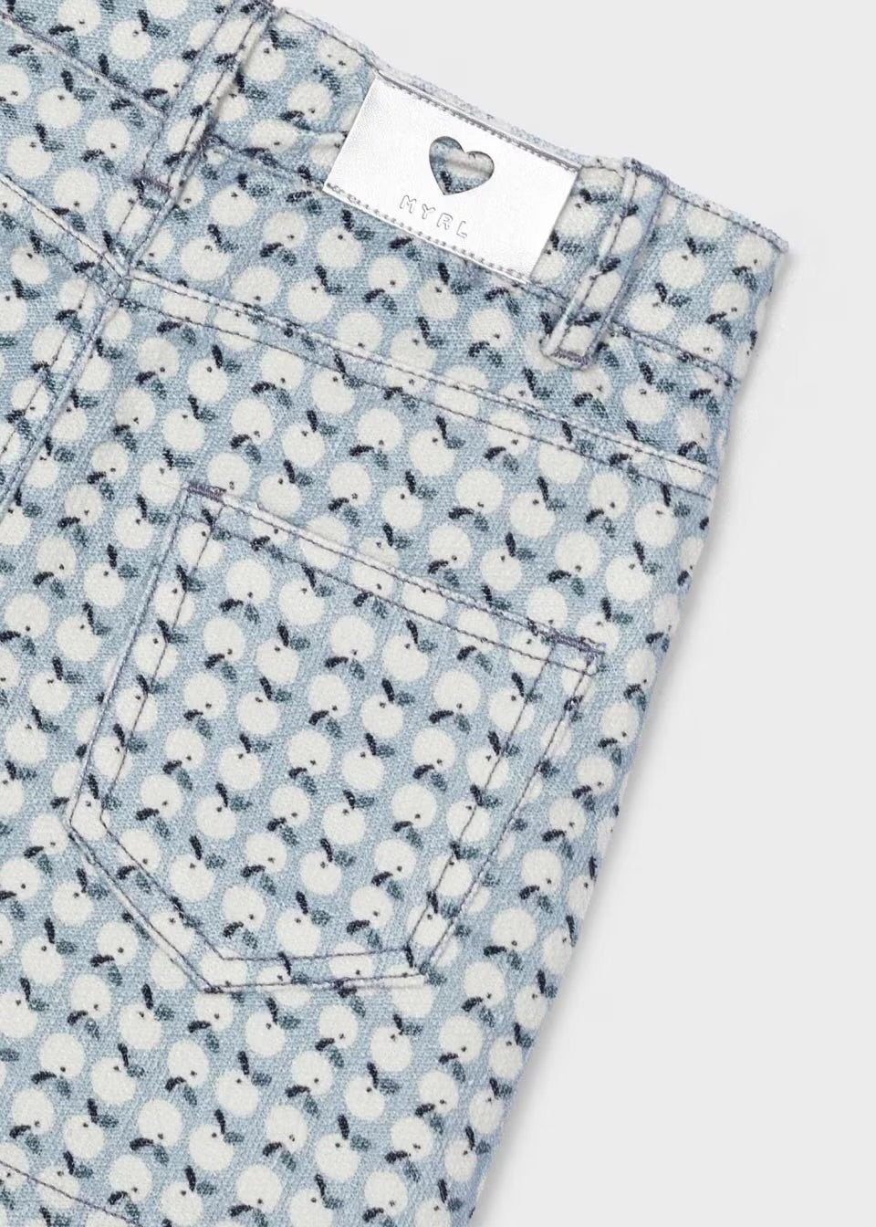 Mayoral Girls Cord Skirt 4905 Sky Blue Print Clothing 4YRS / Sky Blue,5YRS / Sky Blue,6YRS / Sky Blue,7YRS / Sky Blue,8YRS / Sky Blue,9YRS / Sky Blue