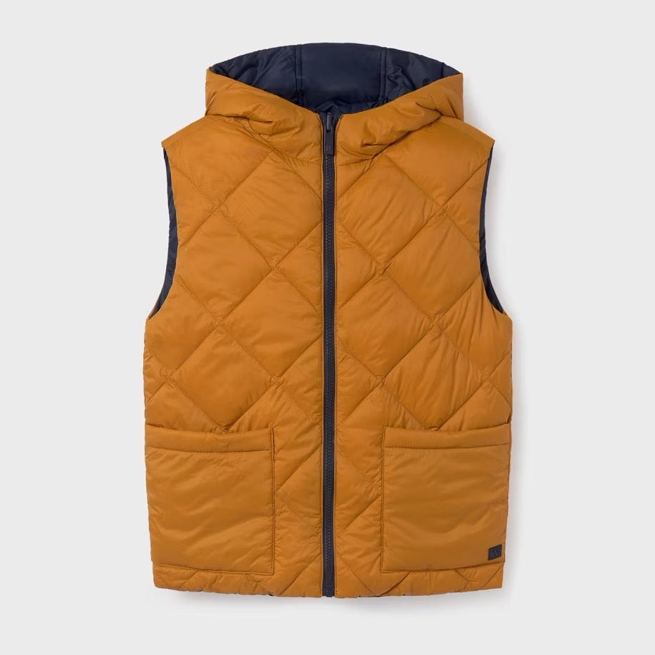 Mayoral Older Boys Reversible Gilet 7397 Navy Amber Clothing 10YRS / Navy,12YRS / Navy,14YRS / Navy