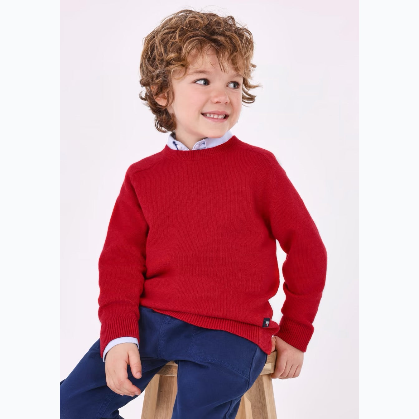 Mayoral Boys Sweater 311 Red Clothing 3YRS / Red,4YRS / Red,5YRS / Red,6YRS / Red,7YRS / Red,8YRS / Red,9YRS / Red